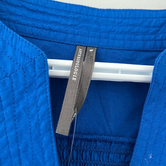 Anthropologie Short Sleeve Embroidery Appliqué Maxi Dress New - Picture 7 of 9